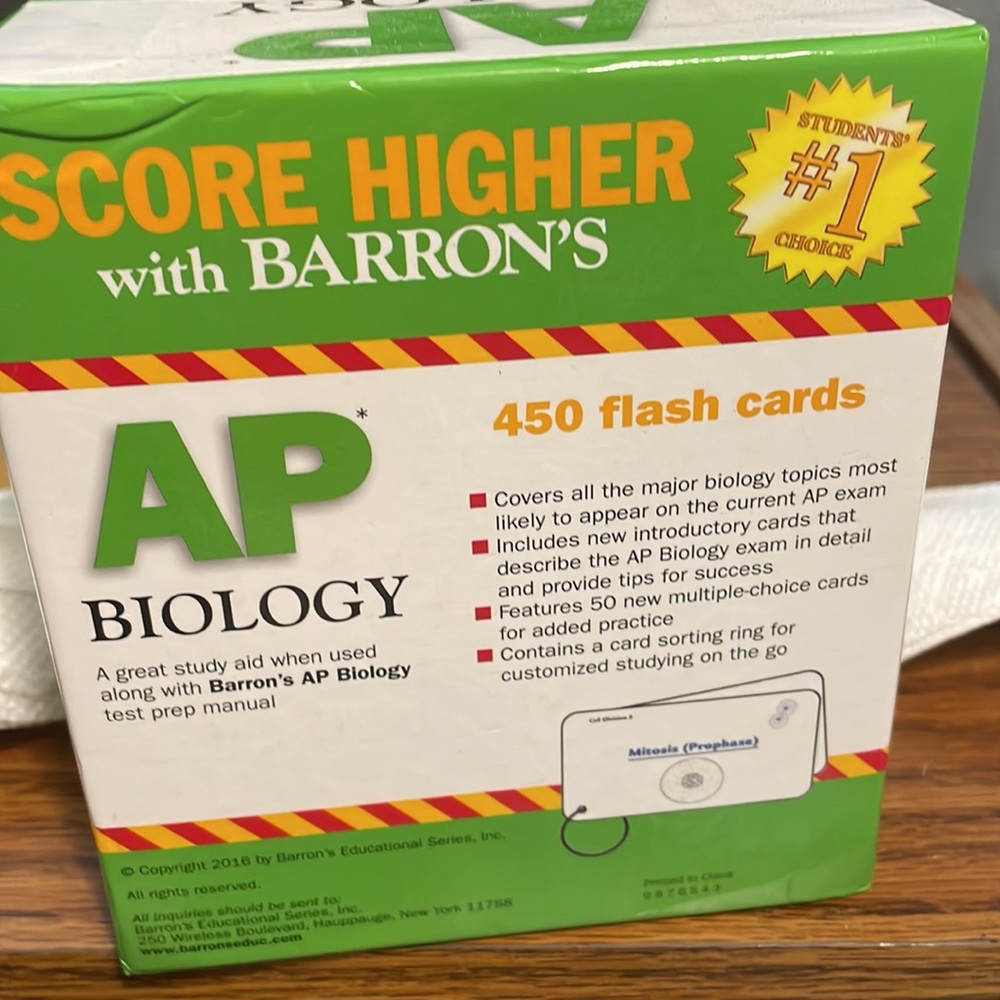 Barron’S AP Biology flash cards - Picture 2 of 3